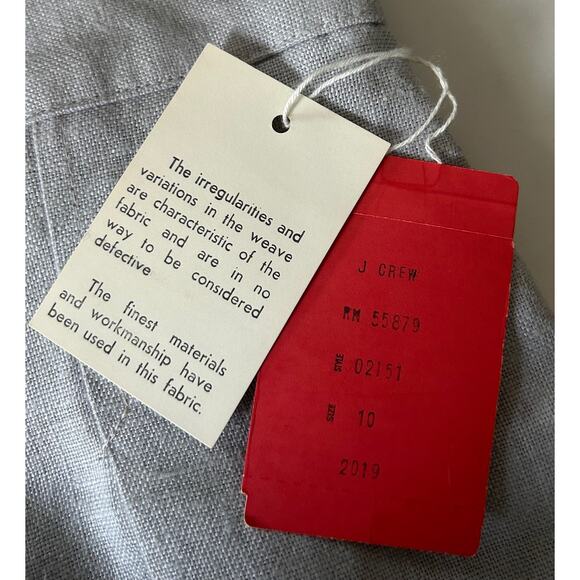 Vintage J. Crew ‎ Size 10 100% Linen Maxi Skirt - NWT, Oat Made in USA - Picture 6 of 8